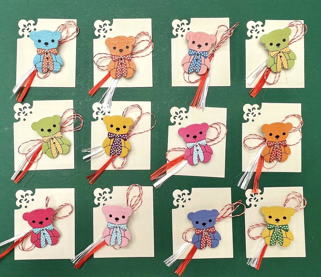 Martisor brosa ursulet - bijuterii - mărțișor - Artynos.ro