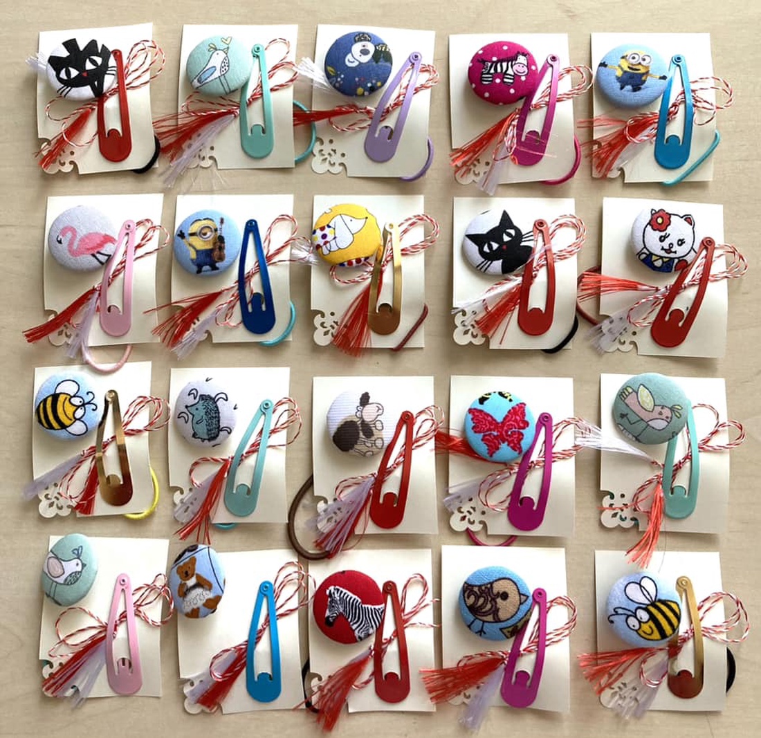 Martisor set elastic de par si clama - bijuterii - mărțișor - Artynos.ro