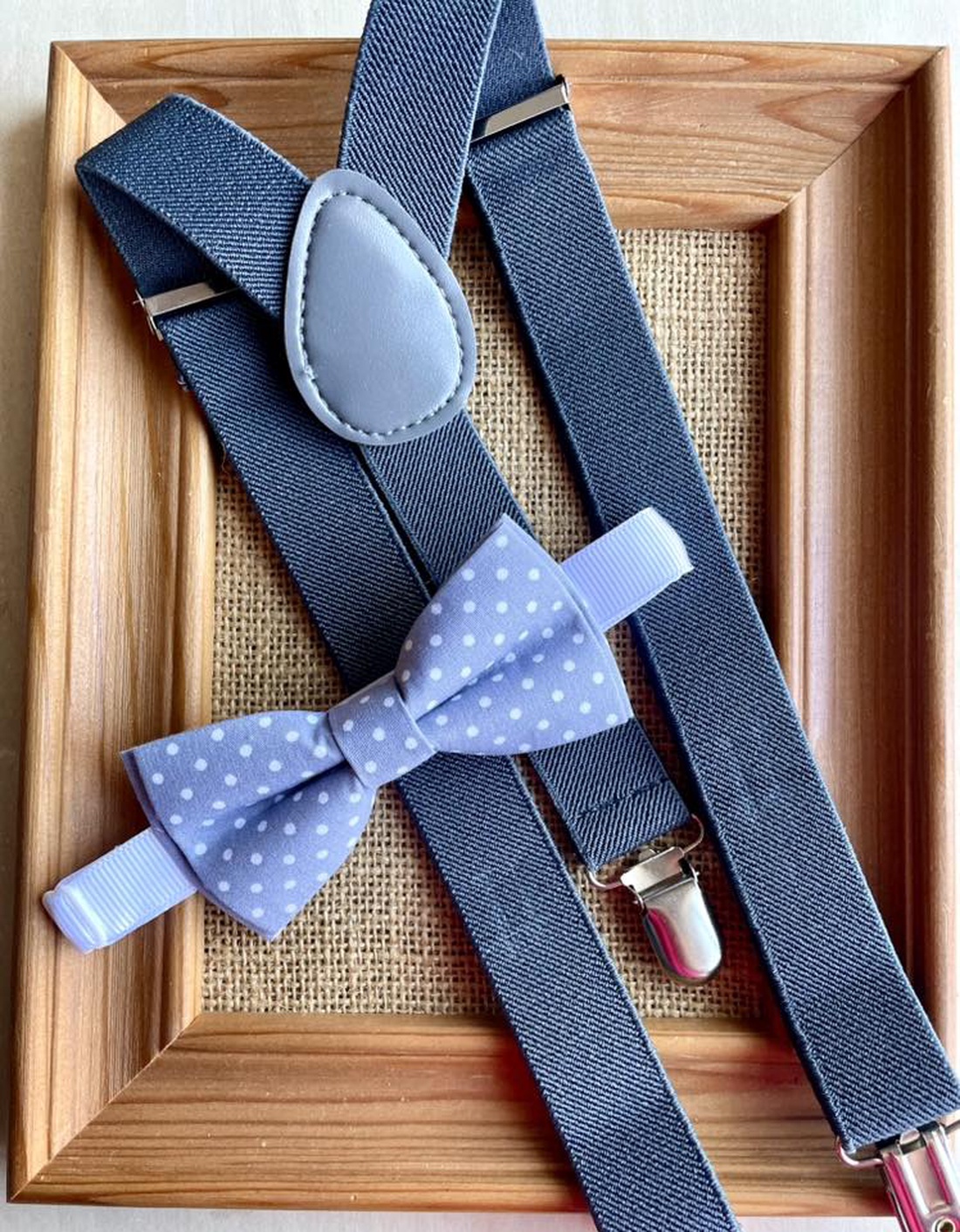 Set pentru copii, papion si bretele gri - îmbrăcăminte și modă - haine bărbați - cravată, papion - Artynos.ro