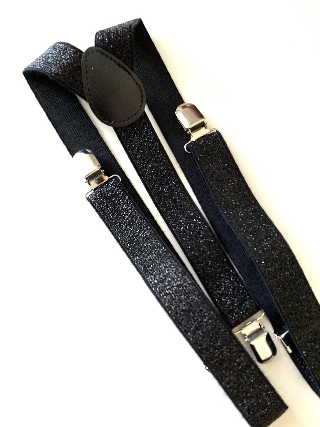 Bretele pentru copii, negru-argintiu - îmbrăcăminte și modă - haine bărbați - cravată, papion - Artynos.ro