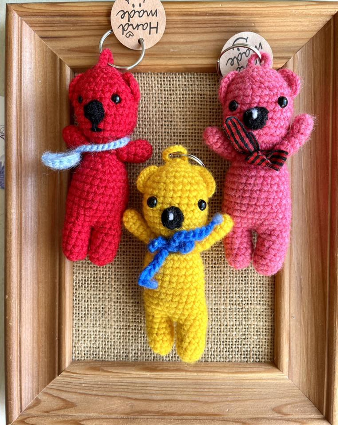 Catel crosetat...breloc - genți și portofele - accesorii genți - breloc - Artynos.ro