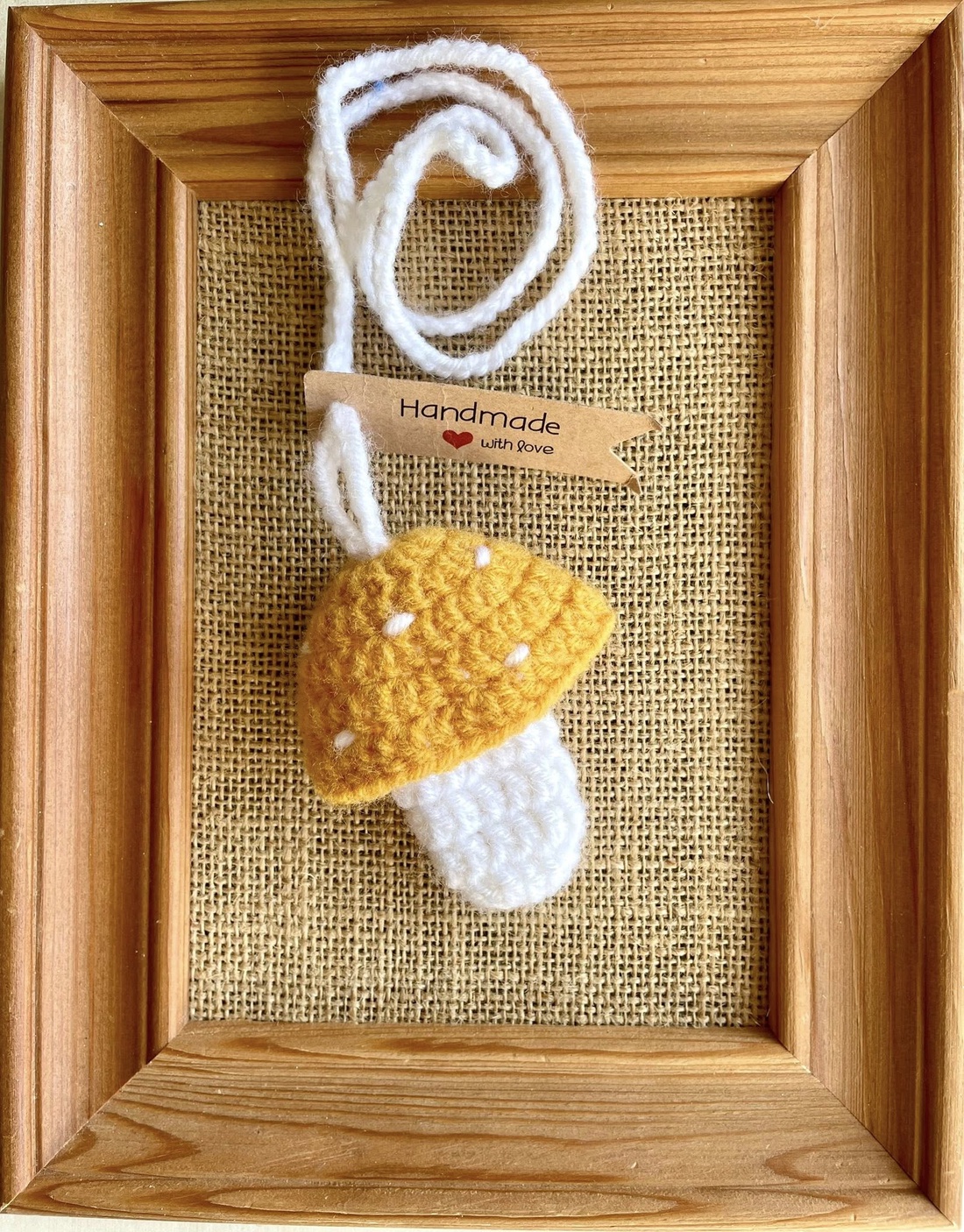 Ciupercuta crosetata...mini-poseta - genți și portofele - accesorii genți - breloc - Artynos.ro