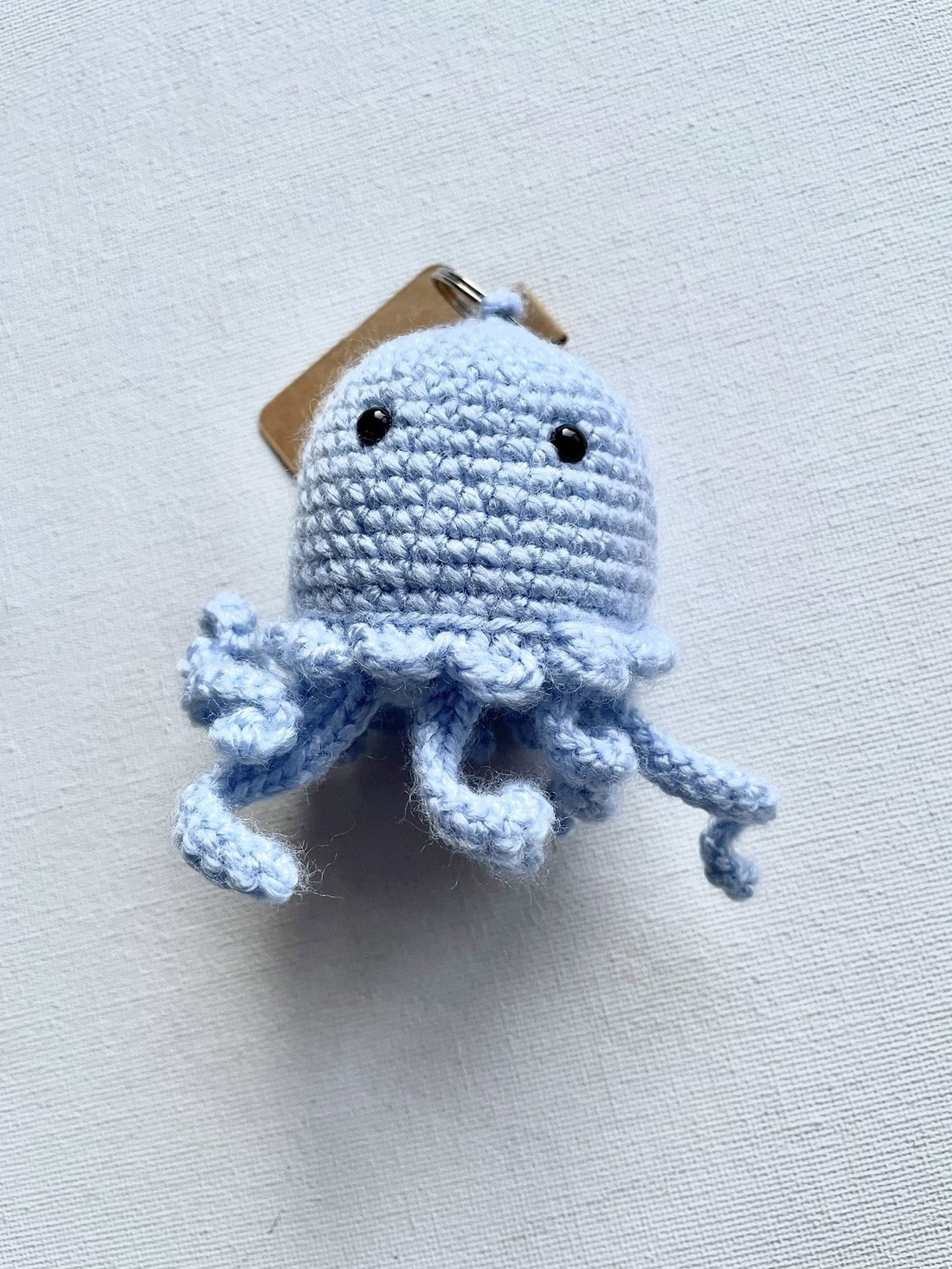 Caracatita albastra crosetata...breloc - genți și portofele - accesorii genți - breloc - Artynos.ro