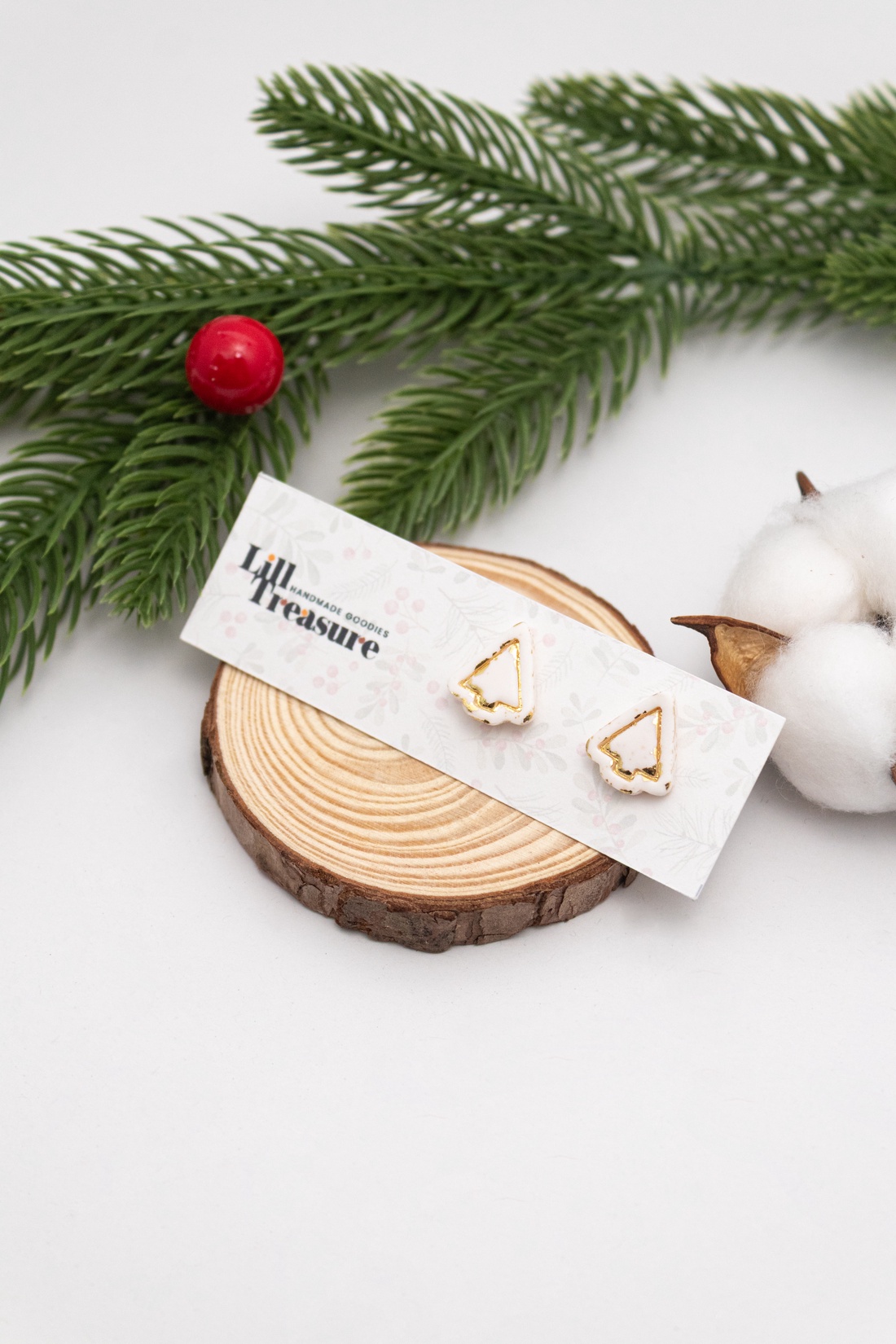 Cercei tip tinta Christmas Tree - bijuterii - cercei - cercei cu figurine - Artynos.ro