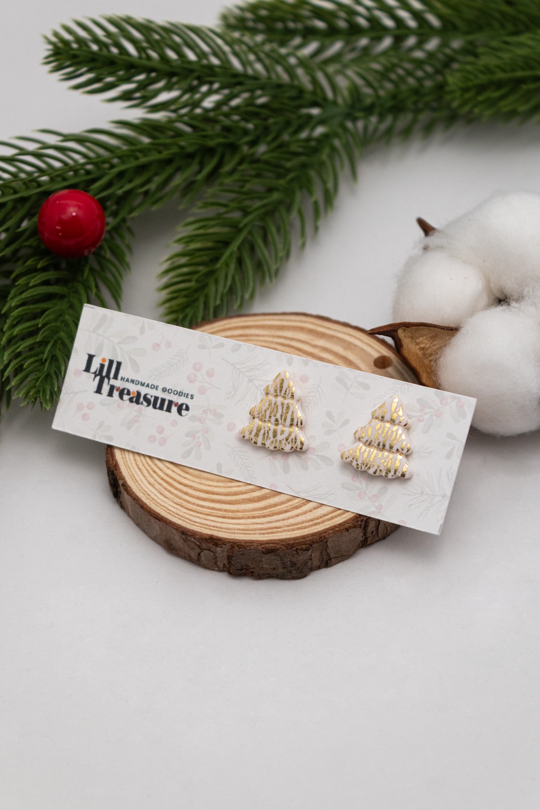 Cercei tip tinta Christmas Tree - bijuterii - cercei - cercei cu figurine - Artynos.ro