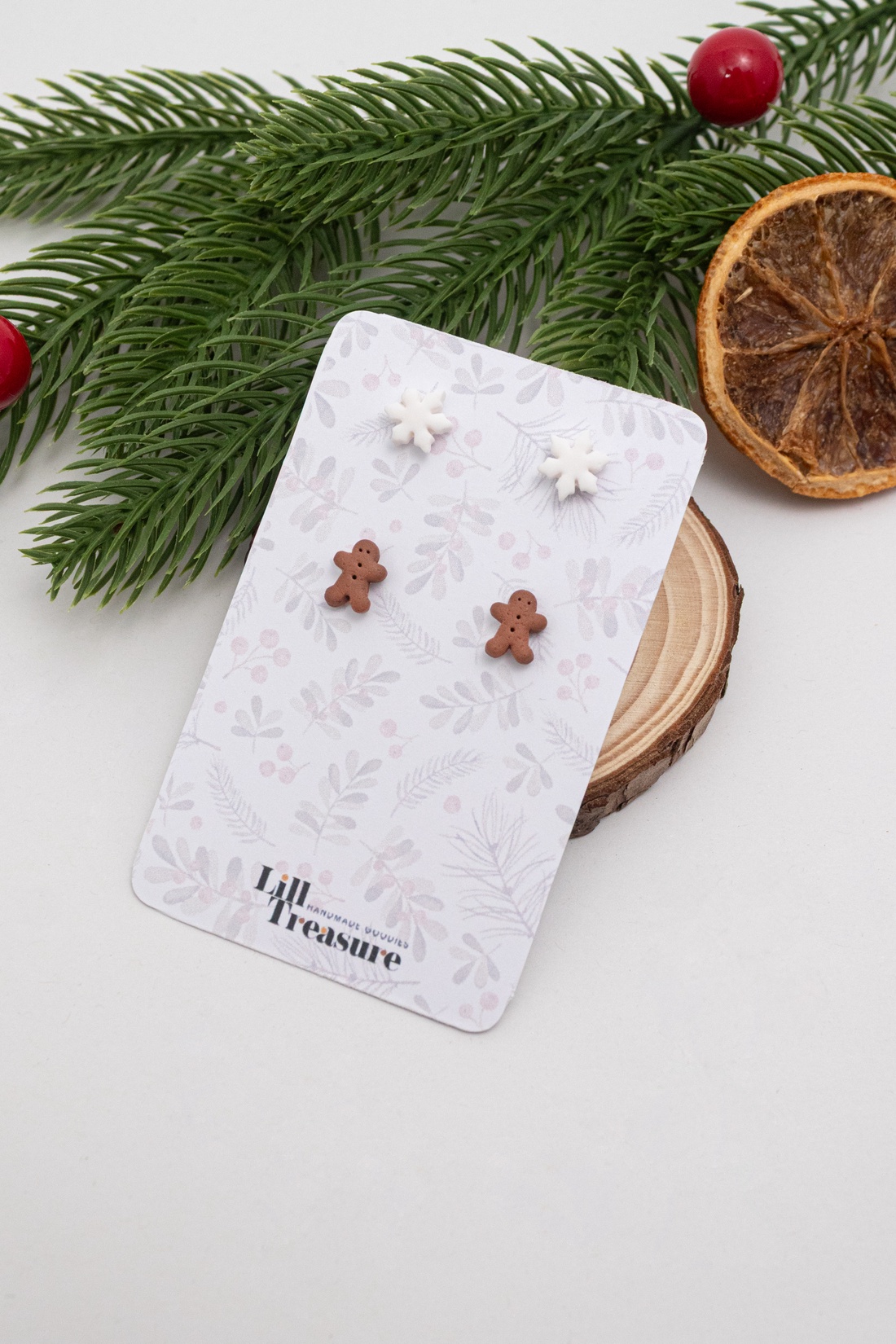 Set de Cercei Mini de Craciun - Pachet personalizat - bijuterii - cercei - cercei cu figurine - Artynos.ro