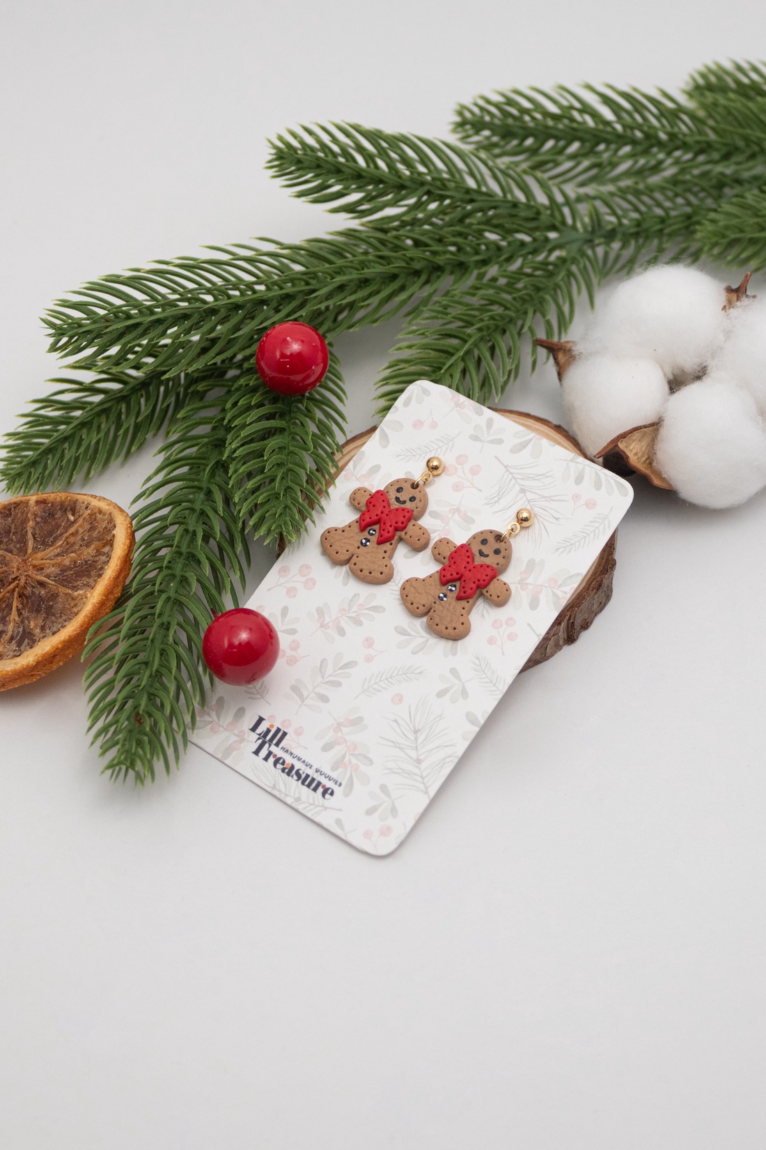 Cercei dulciuri de Craciun - bijuterii - cercei - cercei lungi - Artynos.ro