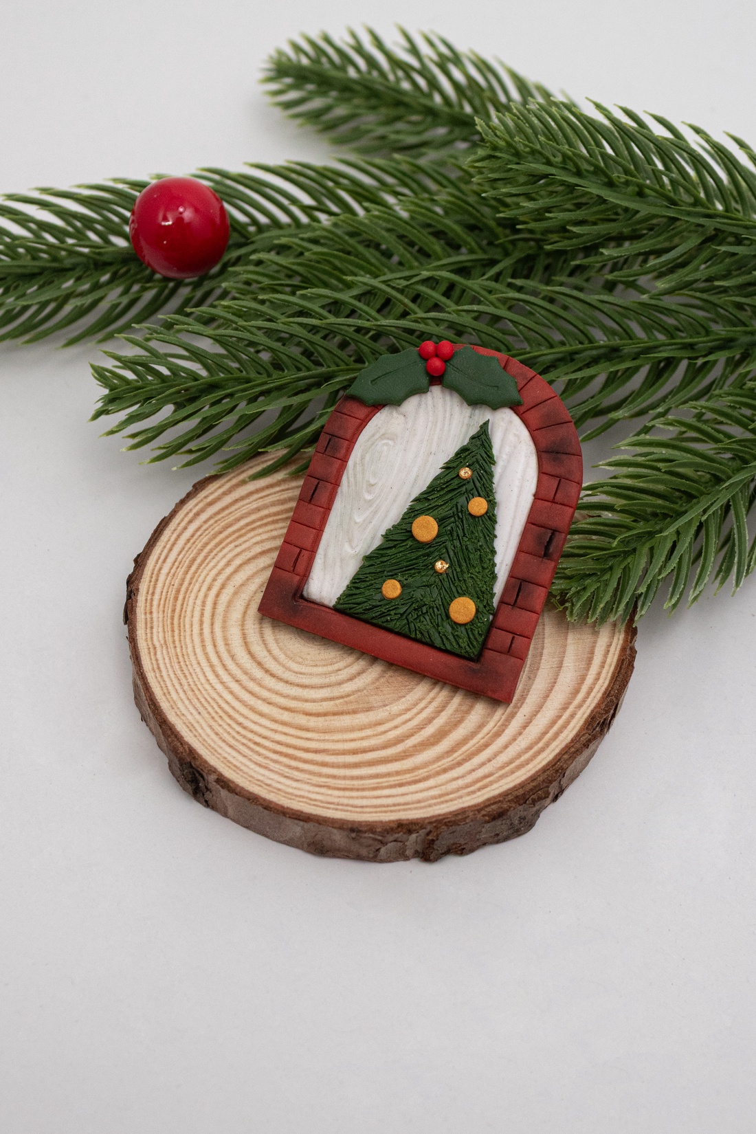 Brosa Ajunul Craciunului - Christmas Night - bijuterii - broșe - Artynos.ro