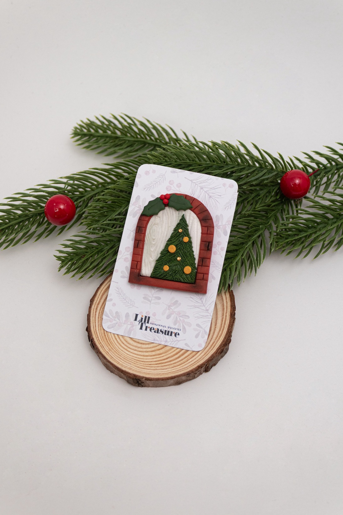 Brosa Ajunul Craciunului - Christmas Night - bijuterii - broșe - Artynos.ro