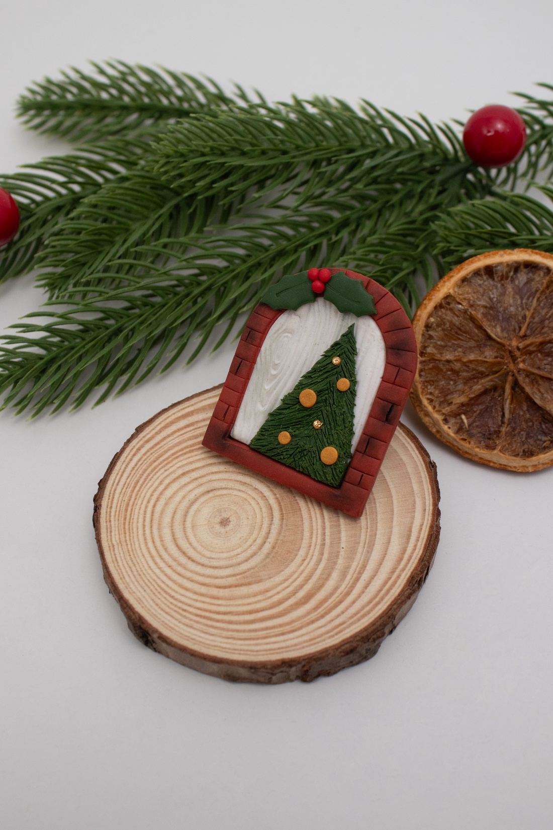 Brosa Ajunul Craciunului - Christmas Night - bijuterii - broșe - Artynos.ro