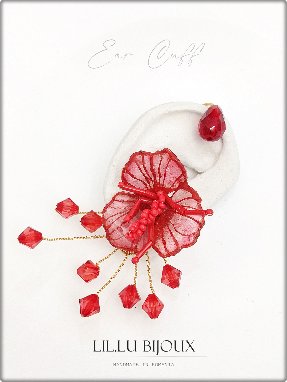 Cercel Ear Cuff - bijuterii - cercei - cercei cu figurine - Artynos.ro