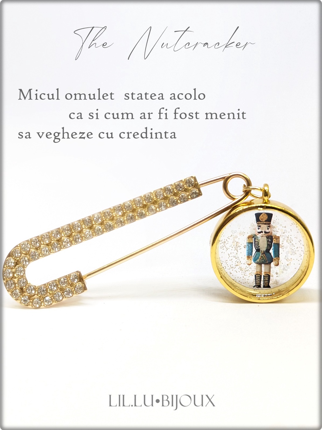 Ac de siguranță cu Spargatorul de nuci ediție de Crăciun LILLU BIJOUX - crăciun - îmbrăcăminte de crăciun - Artynos.ro
