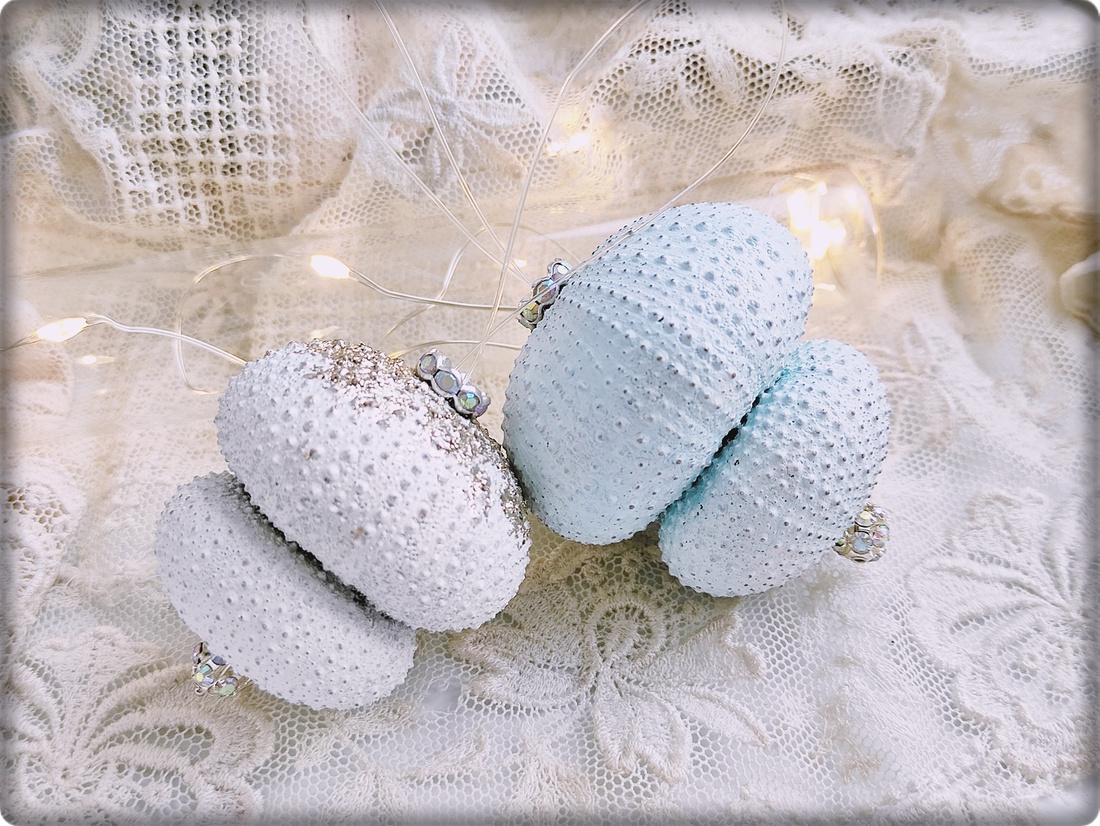 Mărturii nuntă din arici de mare naturali, decorațiuni handmade cu culoare personalizată - accesorii nuntă - amintiri și cadouri de nuntă - mărturii - Artynos.ro
