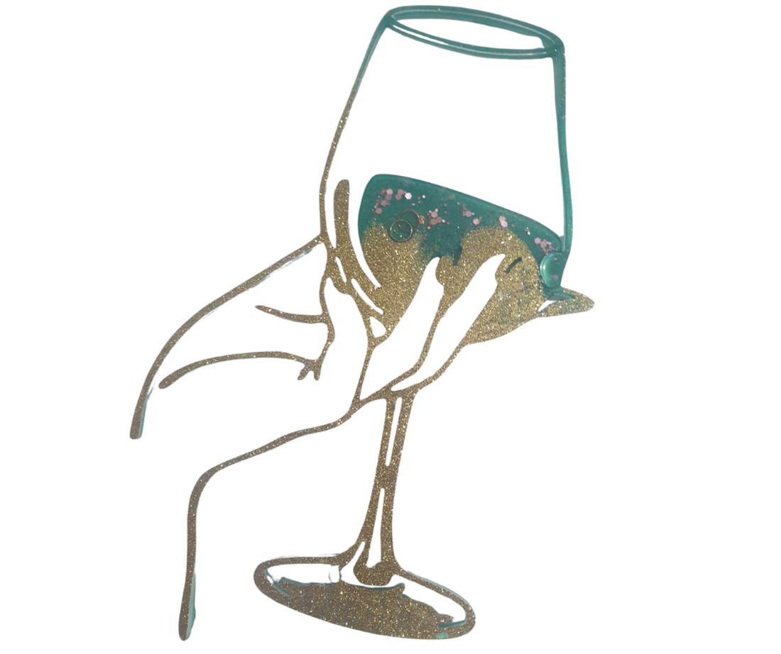 Decor- Pahar  Siluetă Feminină- Hand-Made din Rășină Epoxidică - casă & stil de viață - decorațiuni de casă - decorațiuni de pereți - decorațiuni suspendate - Artynos.ro