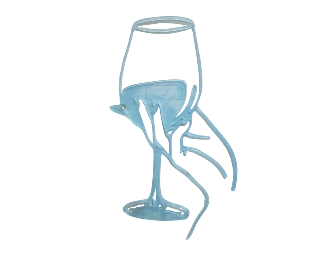 Decor- Pahar  Siluetă Feminină- Hand-Made din Rășină Epoxidică - casă & stil de viață - decorațiuni de casă - decorațiuni de pereți - decorațiuni suspendate - Artynos.ro