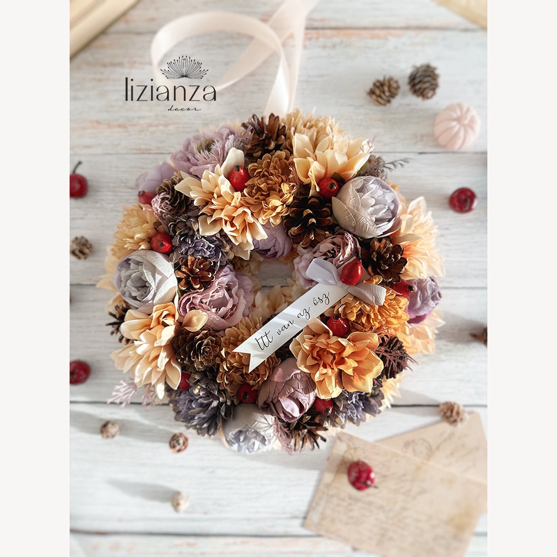 Coroniță de toamnă pentru ușă Lia - casă & stil de viață - accesorii pentru decorat casa - decorațiuni de geam și decorațiuni de ușă - ornamente de ușă - Artynos.ro Coroniță de toamnă pentru ușă Lia - casă & stil de viață - accesorii pentru decorat casa - decorațiuni de geam și decorațiuni de ușă - ornamente de ușă - Artynos.ro