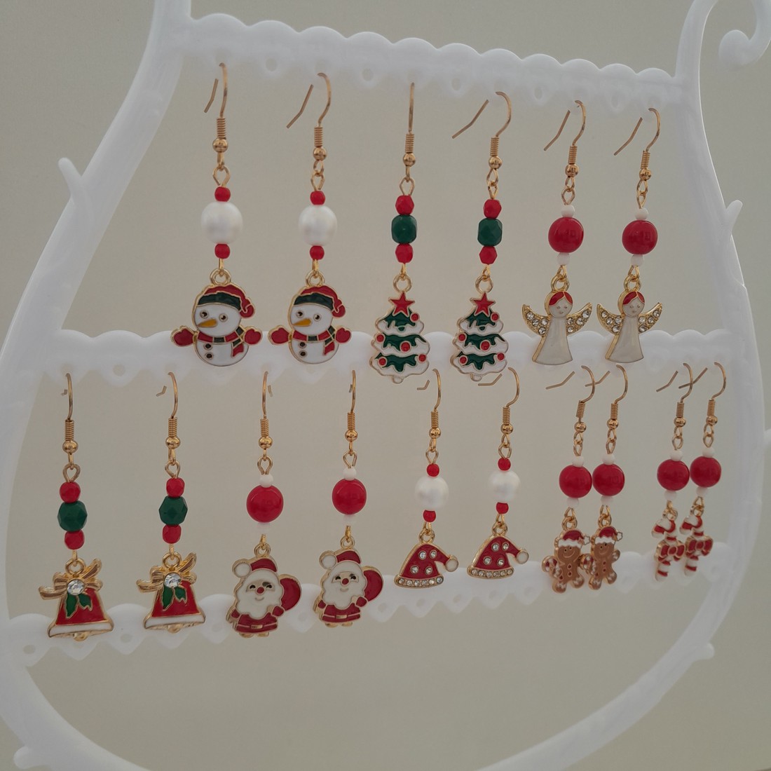 Cercei de Crăciun - om de zăpadă -  - Artynos.ro