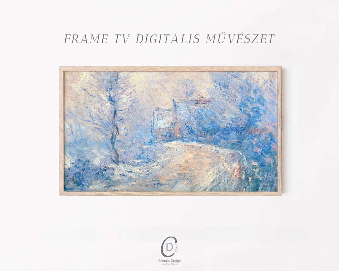 Tablou Monet, decorațiuni de Crăciun, Samsung Frame TV imagine, digital - - Artynos.ro Tablou Monet, decorațiuni de Crăciun, Samsung Frame TV imagine, digital - - Artynos.ro