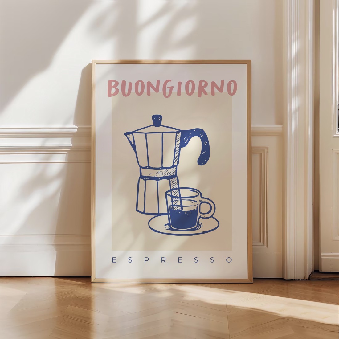 Moka Pot espresso poster, filtru de cafea bucătărie decor de perete -  - Artynos.ro
