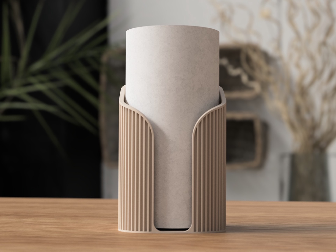 Suport 3D pentru prosoape de hârtie de bucătărie - casă & stil de viață - accesorii pentru echipamente de bucătărie - textile pentru bucătărie - cârpe și prosoape de bucătărie - Artynos.ro