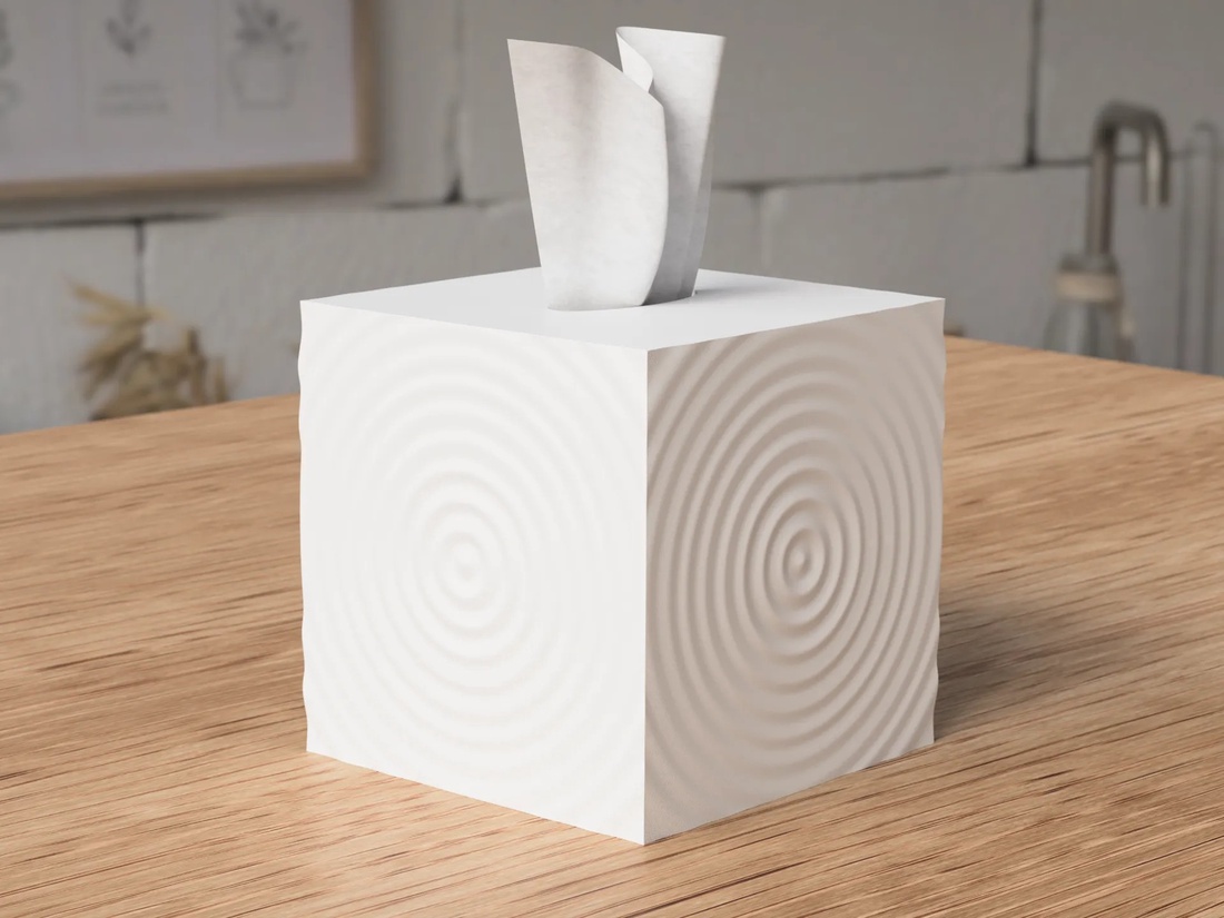Suport pentru șervețele 3D - casă & stil de viață - materiale de depozitare și sortare - suport batiste - Artynos.ro