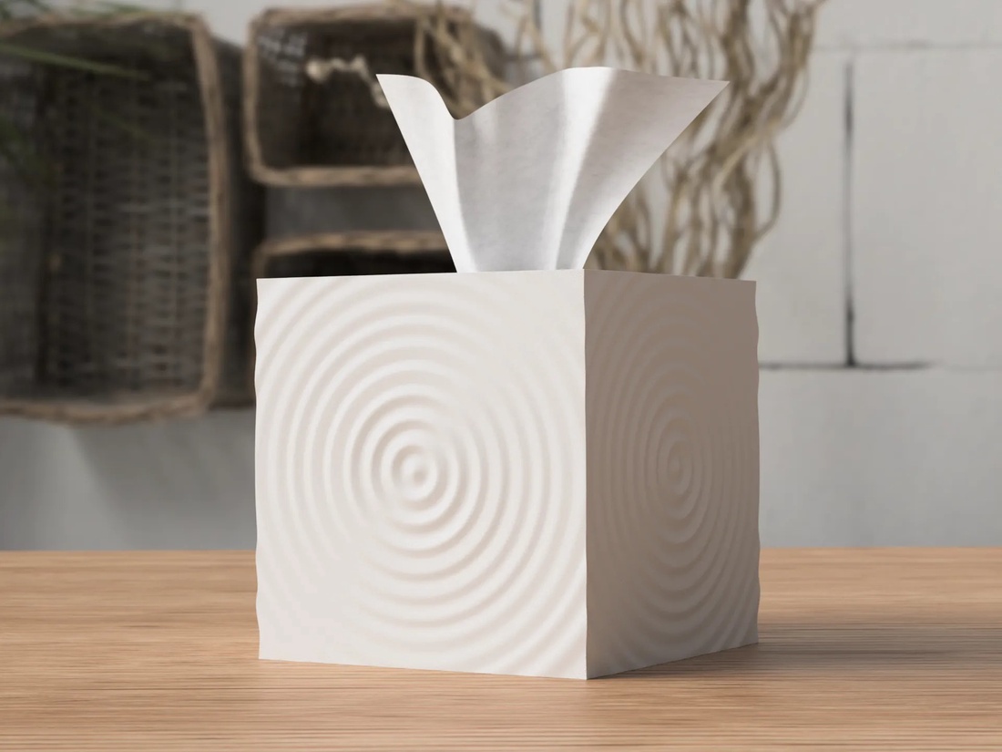 Suport pentru șervețele 3D - casă & stil de viață - materiale de depozitare și sortare - suport batiste - Artynos.ro