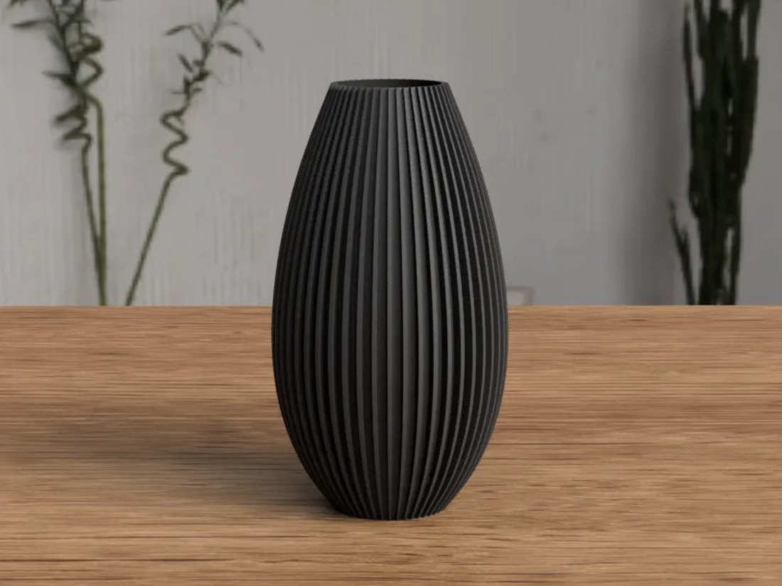 Vază modernă 3D cu nervuri - casă & stil de viață - accesorii pentru decorat casa - suport de flori - vaze - Artynos.ro