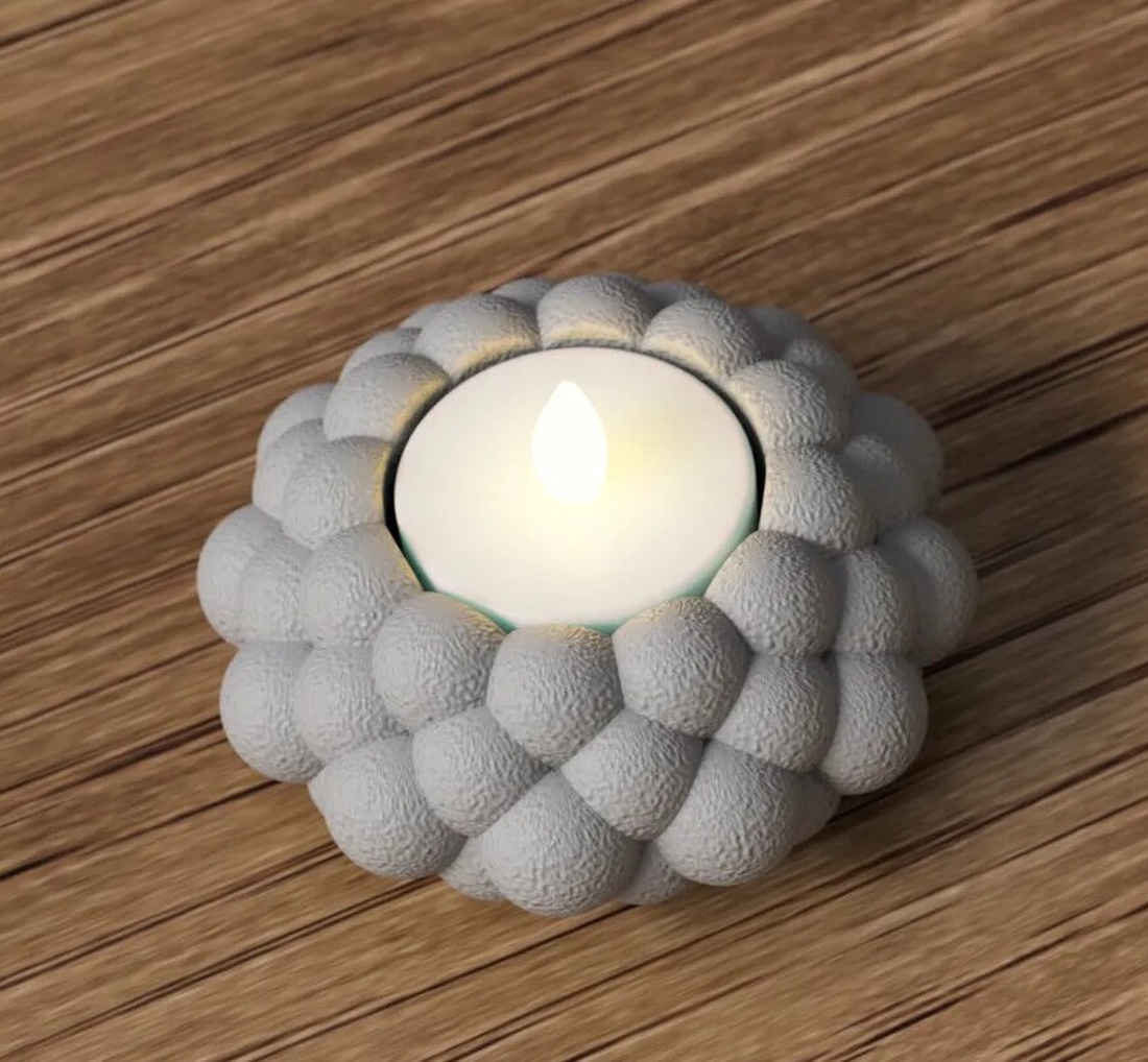 Suport pentru lumânări tip pastilă cu LED-uri 3D și bule - casă & stil de viață - lumânări, parfumuri, arome - suport lumânări - Artynos.ro