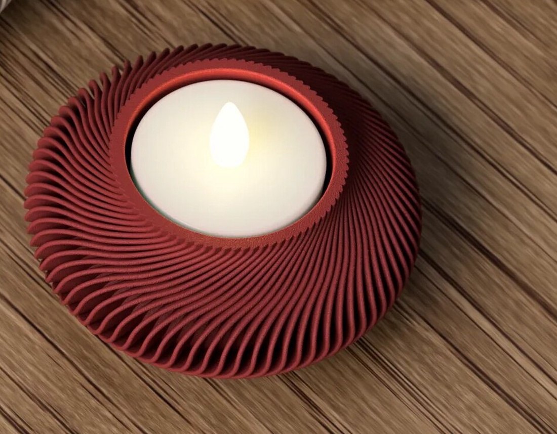 Suport pentru lumânări tip pastilă cu LED-uri 3D Lunar - casă & stil de viață - lumânări, parfumuri, arome - suport lumânări - Artynos.ro