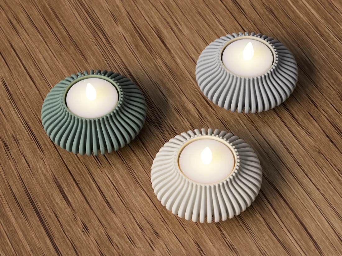 Suport pentru lumânări tip pastilă cu LED-uri 3D - casă & stil de viață - lumânări, parfumuri, arome - suport lumânări - Artynos.ro
