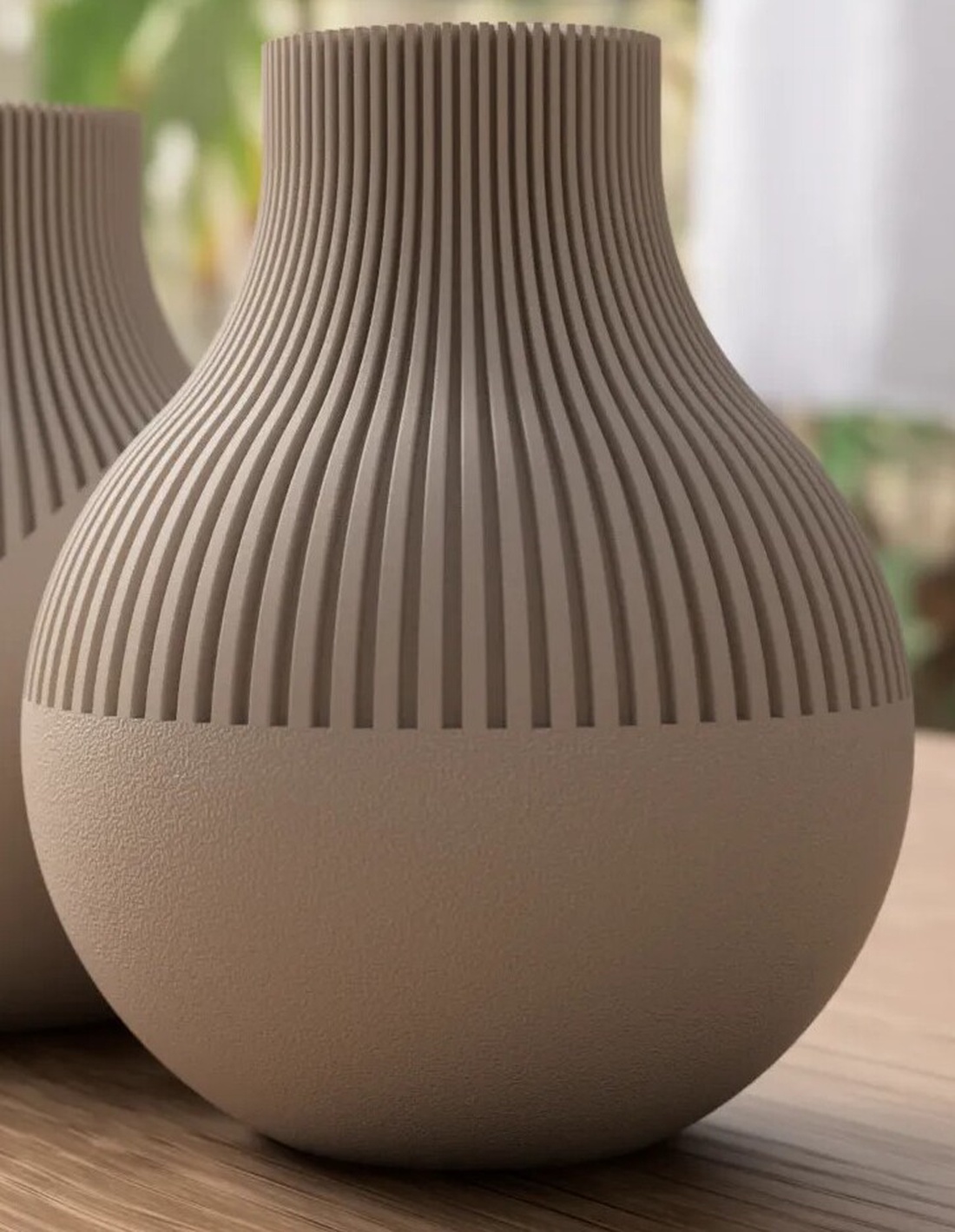 Vază japoneză 3D Neki, linii drepte - casă & stil de viață - accesorii pentru decorat casa - suport de flori - vaze - Artynos.ro