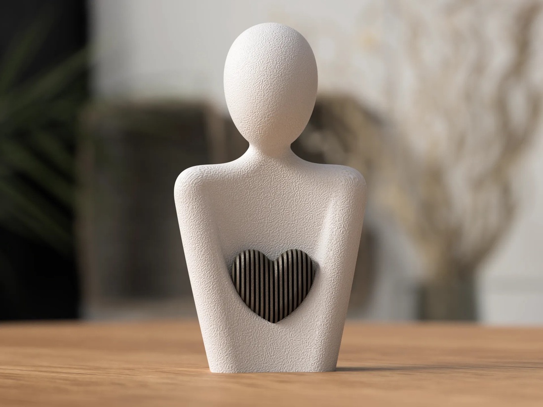 Statuie 3D Mamă cu Inimă - 3D anya szobor szívvel - casă & stil de viață - accesorii pentru decorat casa - decorațiuni de masă și decorațiuni pentru rafturi  - decorațiuni de masă - Artynos.ro