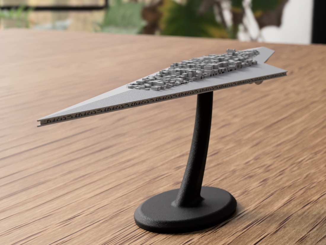 Superdistrugătorul Stelar 3D Star Wars - 3D Star Wars szuper csillagromboló - casă & stil de viață - accesorii pentru decorat casa - decorațiuni de masă și decorațiuni pentru rafturi  - decorațiuni de masă - Artynos.ro