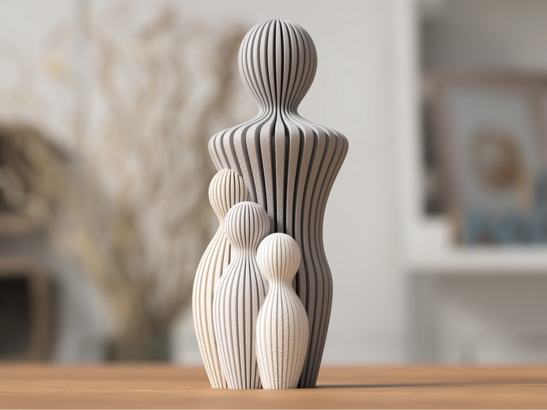 Statuie 3D a unui tată cu un copil - 3D apa szobor egy gyerekkel - casă & stil de viață - accesorii pentru decorat casa - decorațiuni de masă și decorațiuni pentru rafturi  - decorațiuni de masă - Artynos.ro