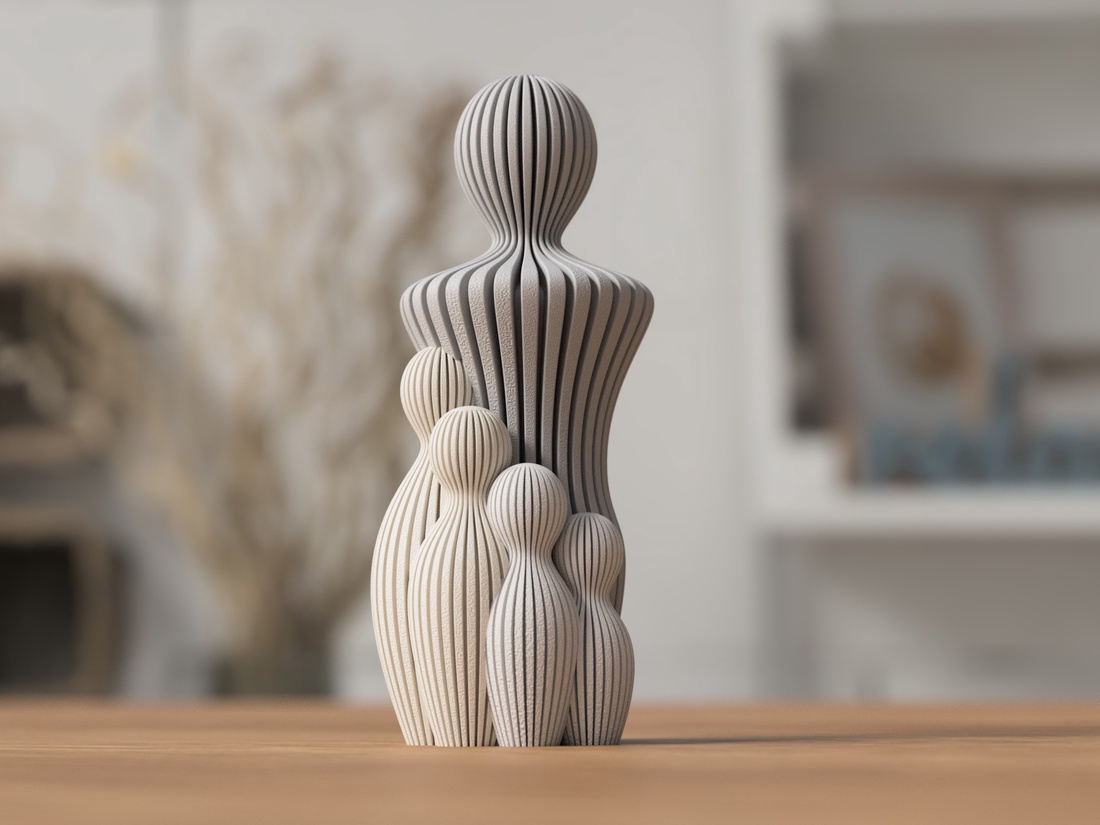 Statuie 3D a unui tată cu un copil - 3D apa szobor egy gyerekkel - casă & stil de viață - accesorii pentru decorat casa - decorațiuni de masă și decorațiuni pentru rafturi  - decorațiuni de masă - Artynos.ro