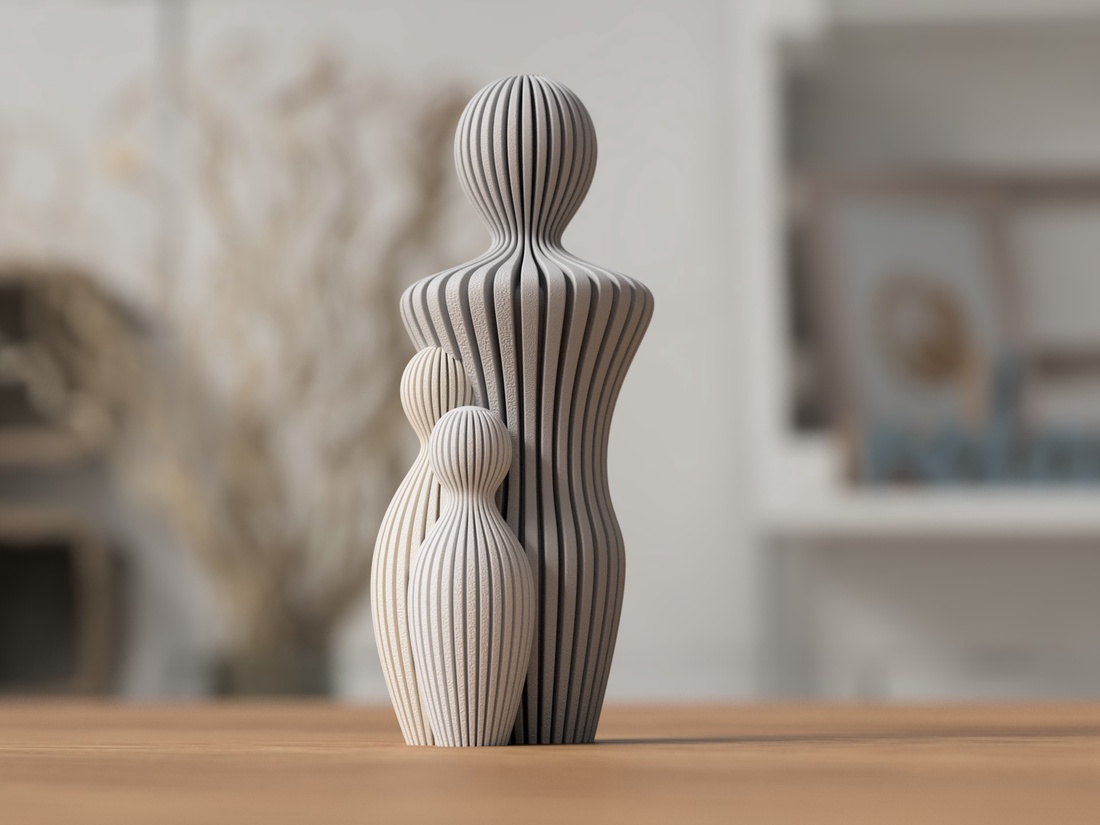 Statuie 3D a unui tată cu un copil - 3D apa szobor egy gyerekkel - casă & stil de viață - accesorii pentru decorat casa - decorațiuni de masă și decorațiuni pentru rafturi  - decorațiuni de masă - Artynos.ro