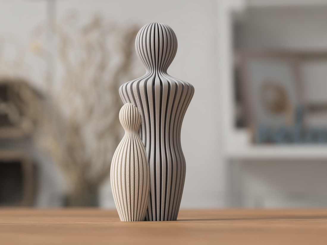 Statuie 3D a unui tată cu un copil - 3D apa szobor egy gyerekkel - casă & stil de viață - accesorii pentru decorat casa - decorațiuni de masă și decorațiuni pentru rafturi  - decorațiuni de masă - Artynos.ro