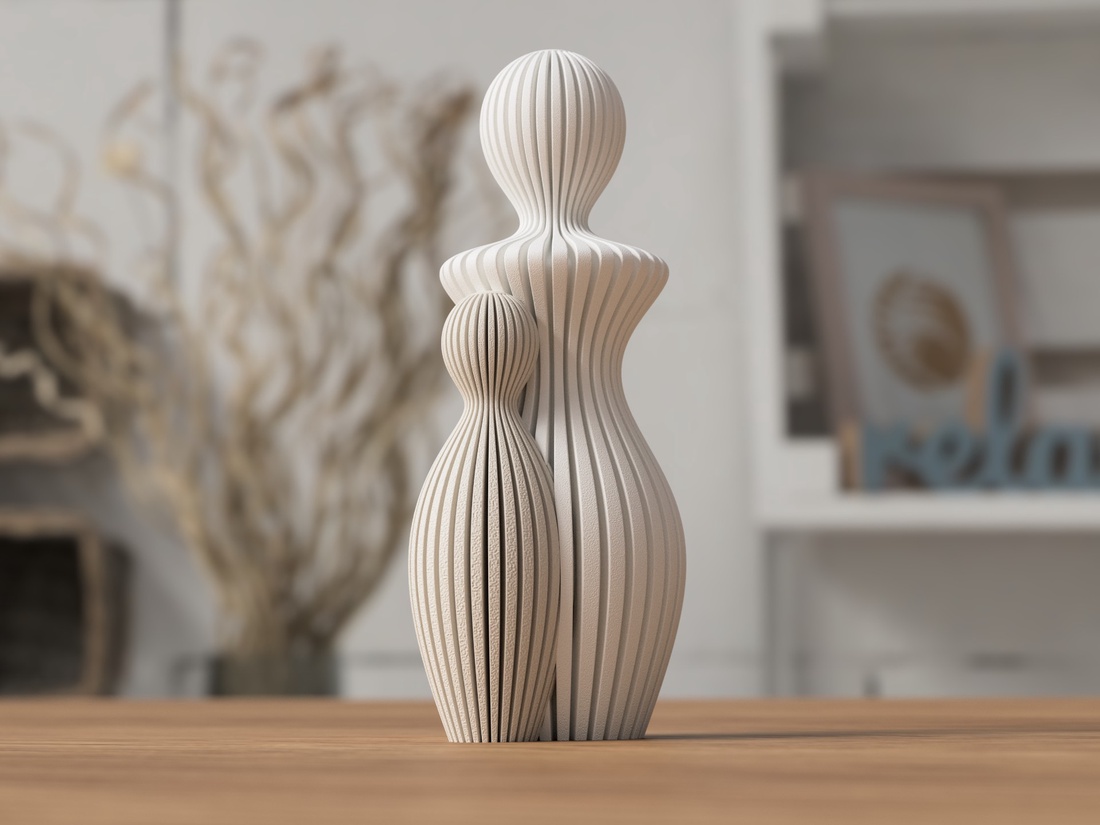 Statuie 3D Mamă cu Copil - 3D anya szobor egy gyerekkel - casă & stil de viață - accesorii pentru decorat casa - decorațiuni de masă și decorațiuni pentru rafturi  - decorațiuni de masă - Artynos.ro