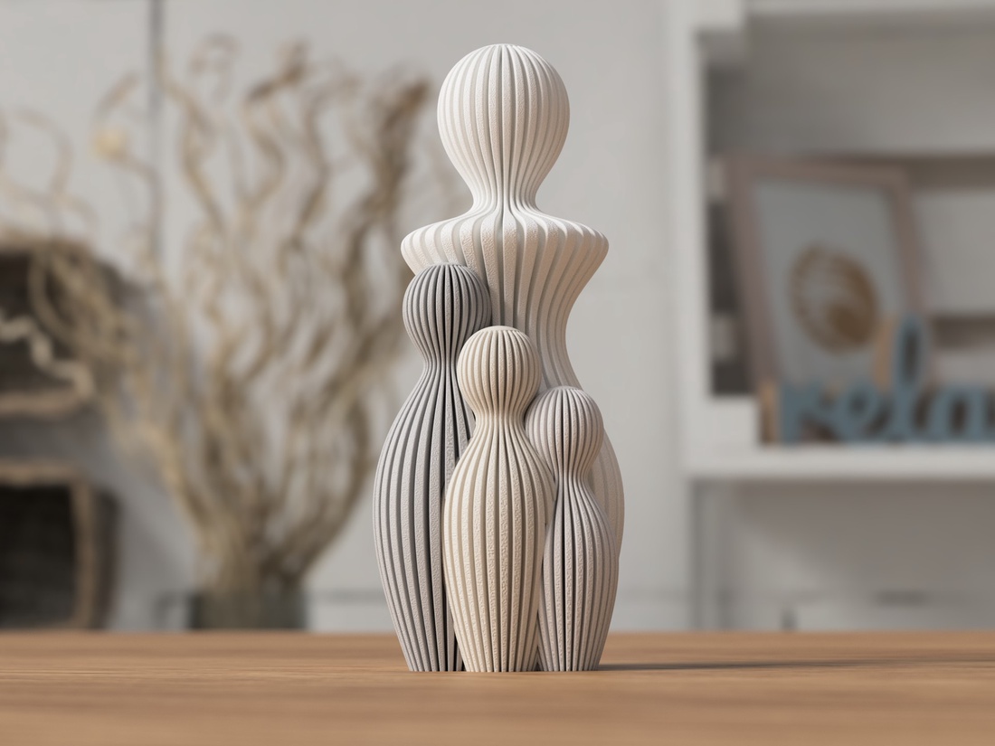 Statuie 3D Mamă cu Copil - 3D anya szobor egy gyerekkel - casă & stil de viață - accesorii pentru decorat casa - decorațiuni de masă și decorațiuni pentru rafturi  - decorațiuni de masă - Artynos.ro