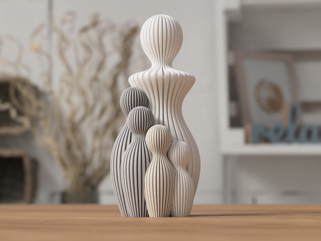 Statuie 3D Mamă cu Copil - 3D anya szobor egy gyerekkel - casă & stil de viață - accesorii pentru decorat casa - decorațiuni de masă și decorațiuni pentru rafturi  - decorațiuni de masă - Artynos.ro