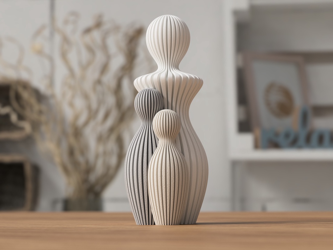 Statuie 3D Mamă cu Copil - 3D anya szobor egy gyerekkel - casă & stil de viață - accesorii pentru decorat casa - decorațiuni de masă și decorațiuni pentru rafturi  - decorațiuni de masă - Artynos.ro