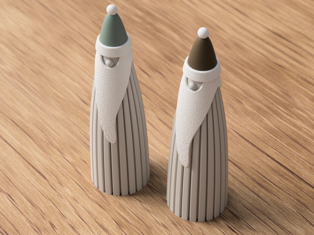 Moș Crăciun 3D - 3D télapó - accesorii de crăciun - decorațiuni de crăciun de casă - spiriduși de crăciun, figurine - Artynos.ro