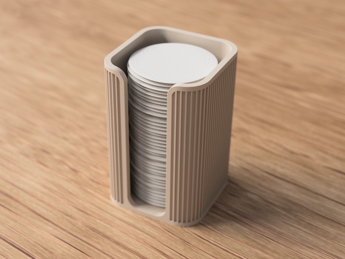 Suport pentru dischete de bumbac 3D - casă & stil de viață - materiale de depozitare și sortare - suport batiste - Artynos.ro