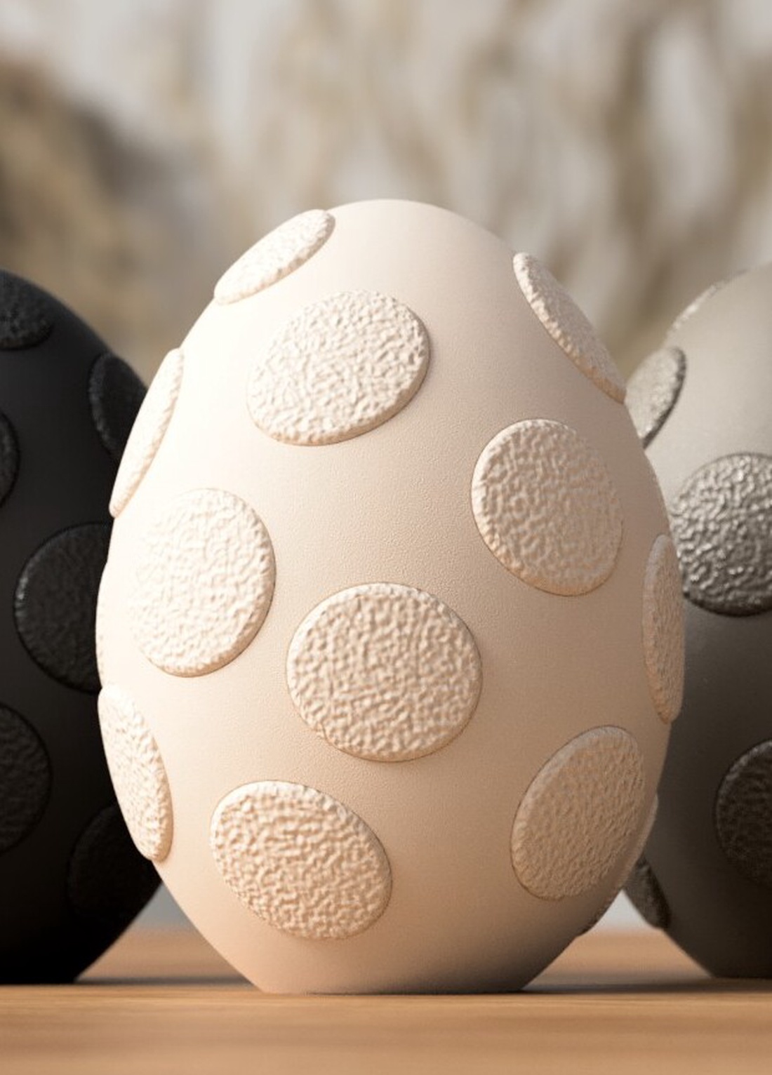 Ou de Paște 3D cu puncte - casă & stil de viață - decorațiuni de casă - decorațiuni de masă și rafturi - decorațiuni de masă - Artynos.ro