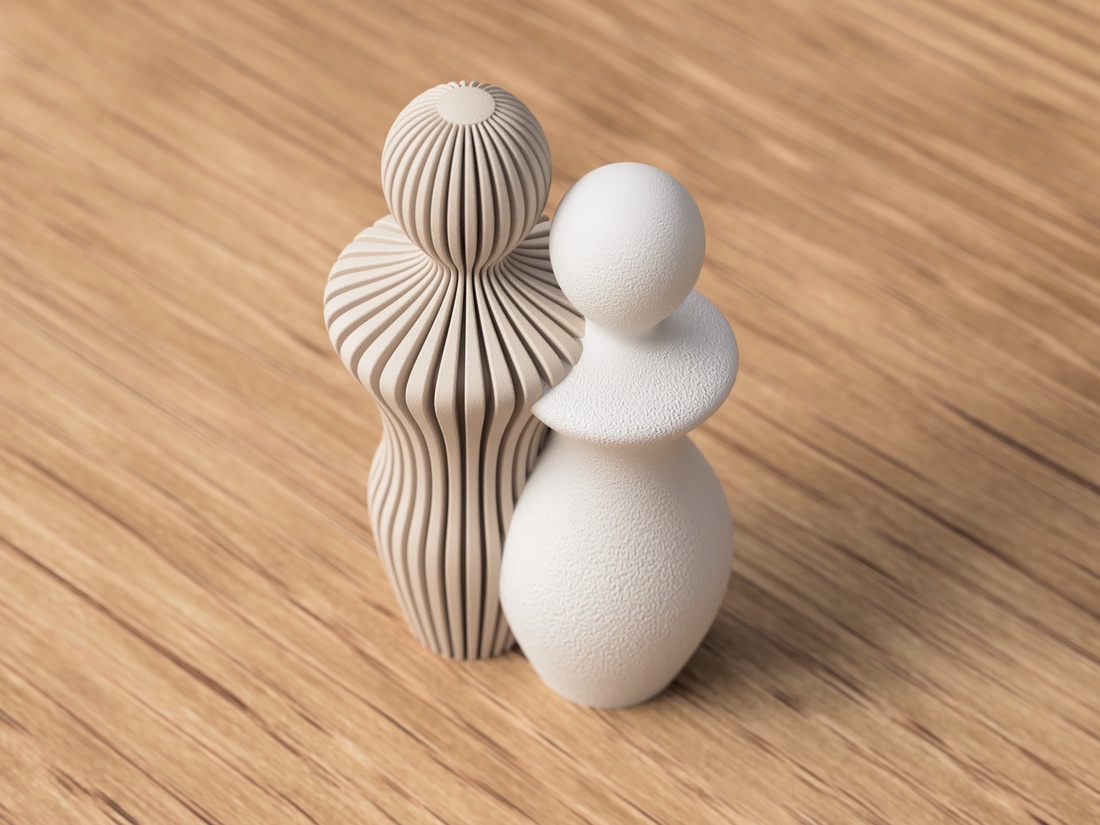 Statuie 3D bărbat-femeie de dimensiuni mari - casă & stil de viață - decorațiuni de casă - decorațiuni de masă și rafturi - decorațiuni de masă - Artynos.ro