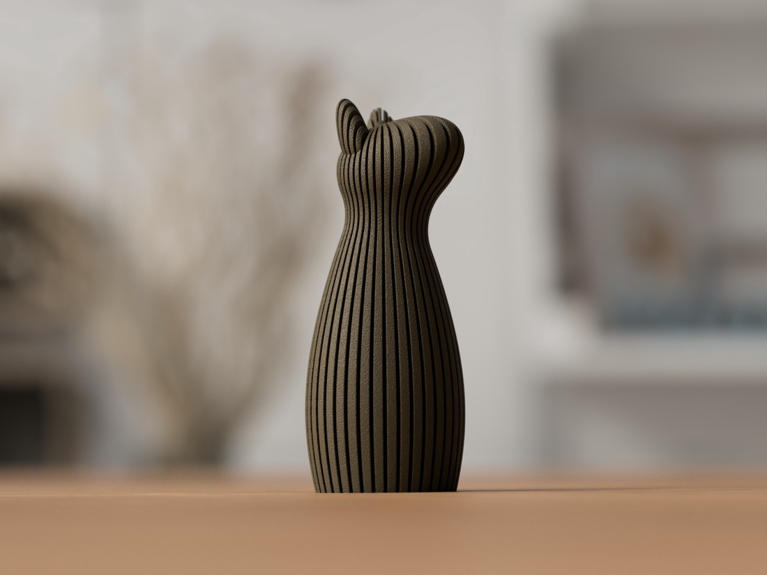 Câine 3D cu urechi în picioare - casă & stil de viață - decorațiuni de casă - decorațiuni de masă și rafturi - decorațiuni de masă - Artynos.ro