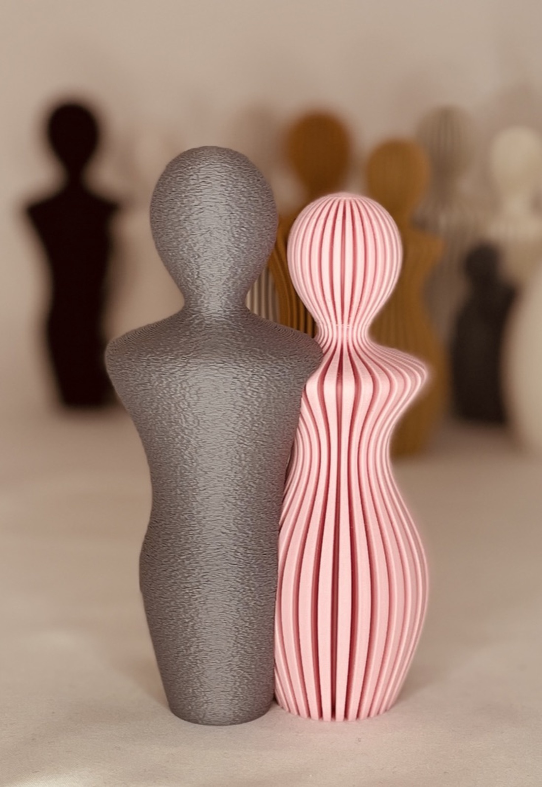 Statuie 3D bărbat-femeie de dimensiuni mari - casă & stil de viață - decorațiuni de casă - decorațiuni de masă și rafturi - decorațiuni de masă - Artynos.ro