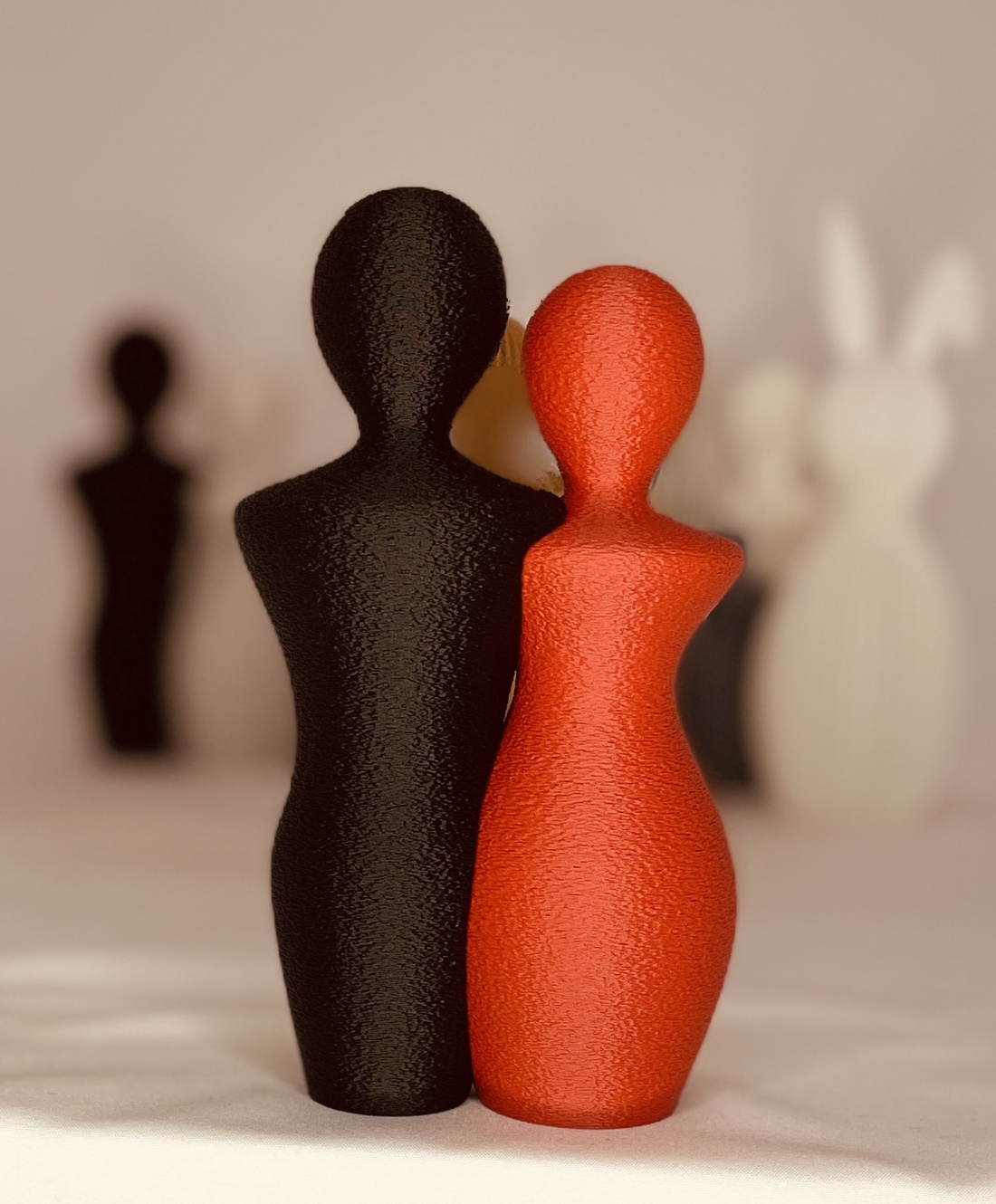 Statuie 3D bărbat-femeie de dimensiuni mari - casă & stil de viață - decorațiuni de casă - decorațiuni de masă și rafturi - decorațiuni de masă - Artynos.ro