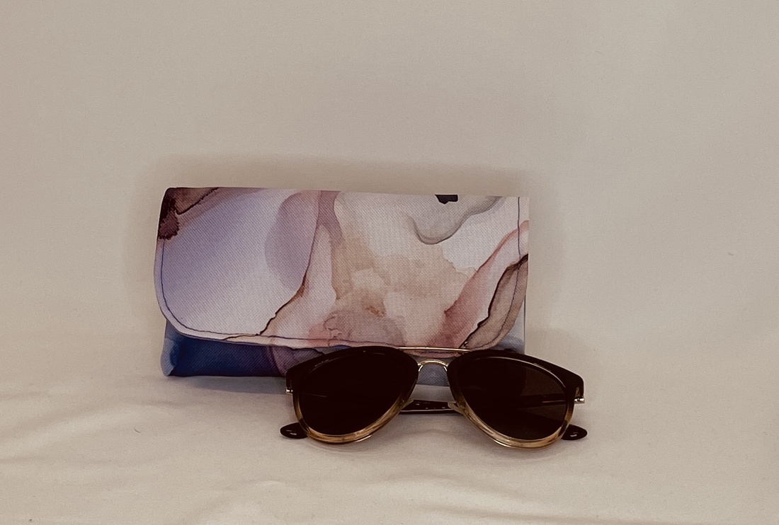 Husă de ochelari din pânză cu model  - genți și portofele - portofele, huse, suporturi - suport de ochelari - Artynos.ro