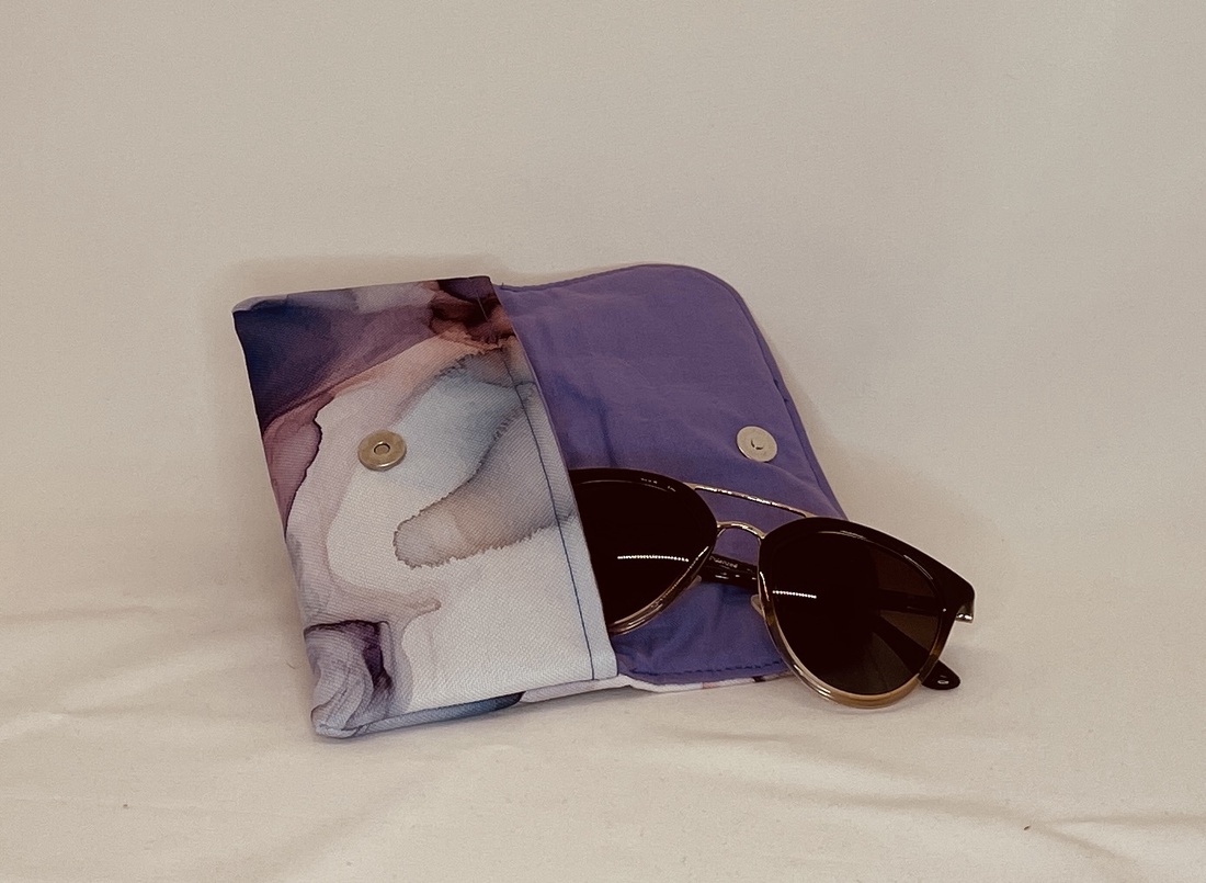 Husă de ochelari din pânză cu model  - genți și portofele - portofele, huse, suporturi - suport de ochelari - Artynos.ro